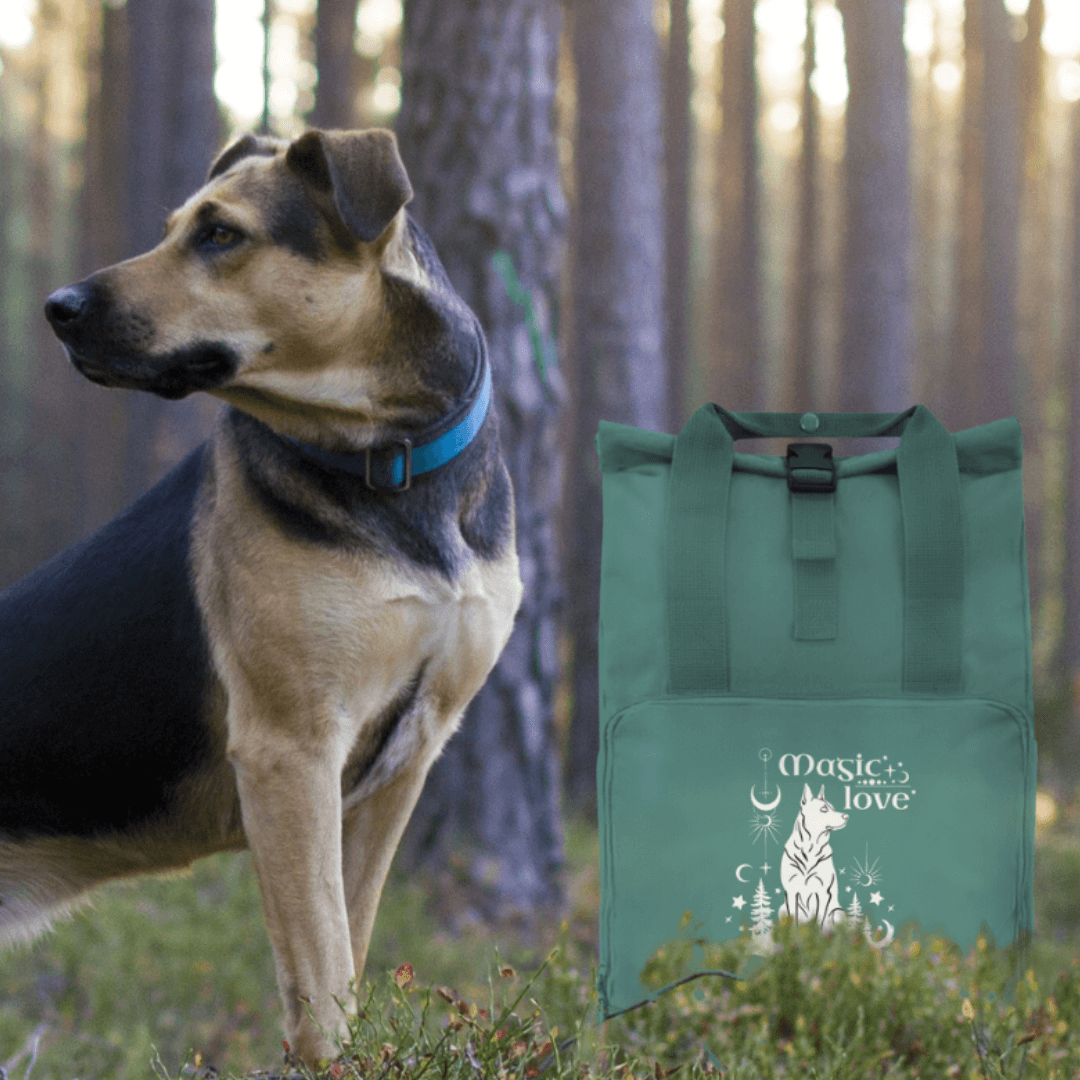 Rucksäcke mit Hund und Hundemotiven