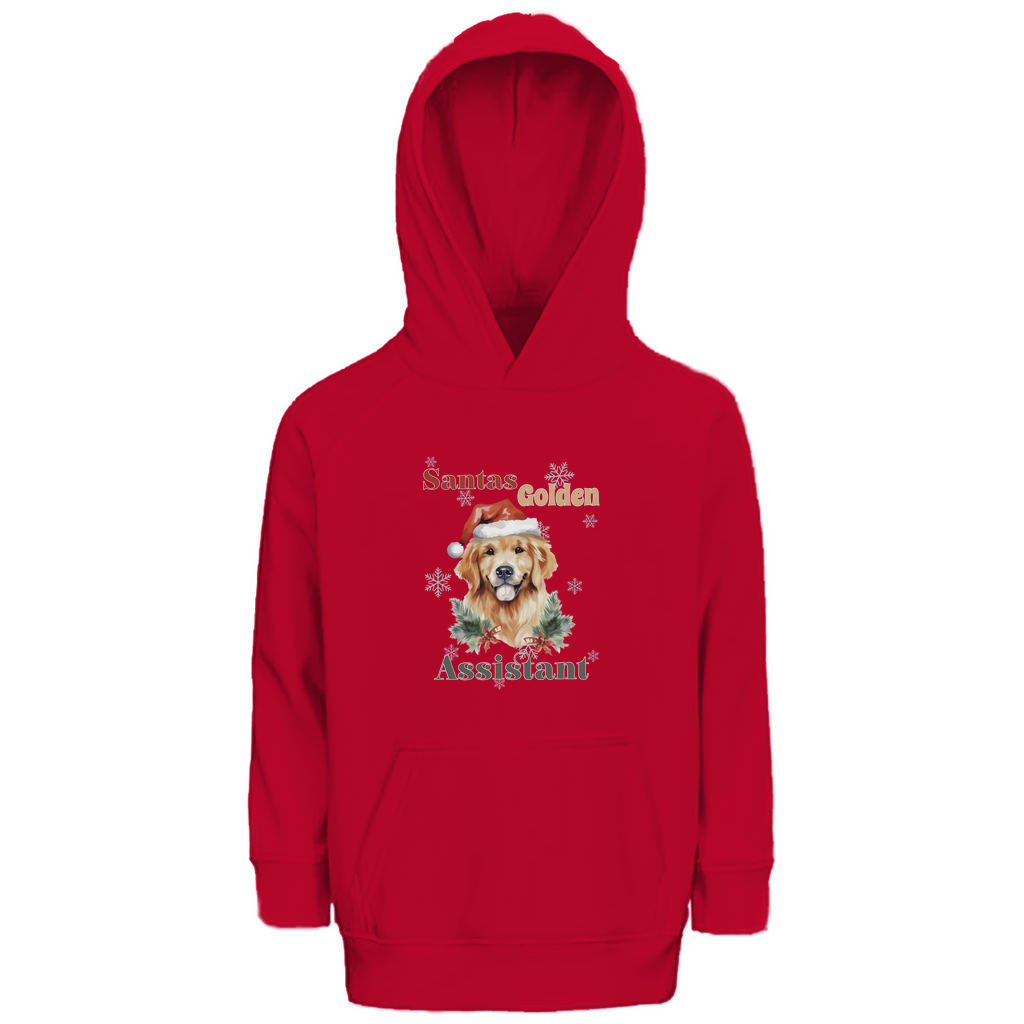 Santas Golden Assistant - Premium Bio Hoodie für Kinder