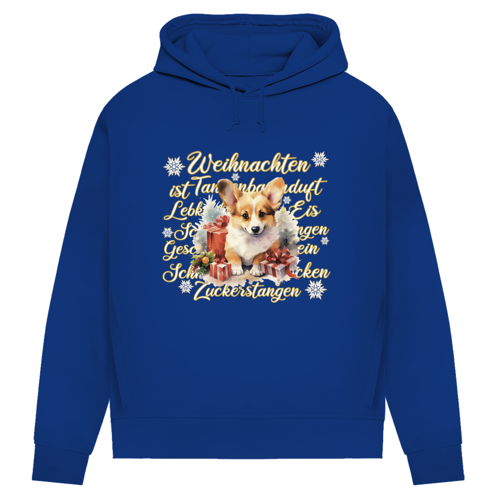 Weihnachten ist... Corgi - Bio-Hoodie für Damen