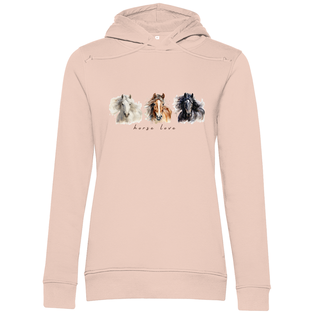 Horse Love - Bio-Hoodie für Damen