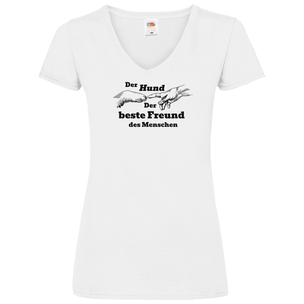 Feeling Dog - V-Shirt für Damen