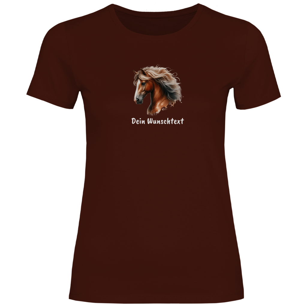 Traumpferd - T-Shirt für Damen- Dein Wunschtext