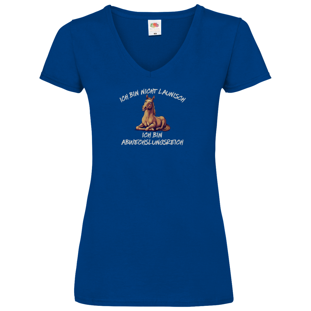 Abwechslungsreich - V-Shirt für Damen