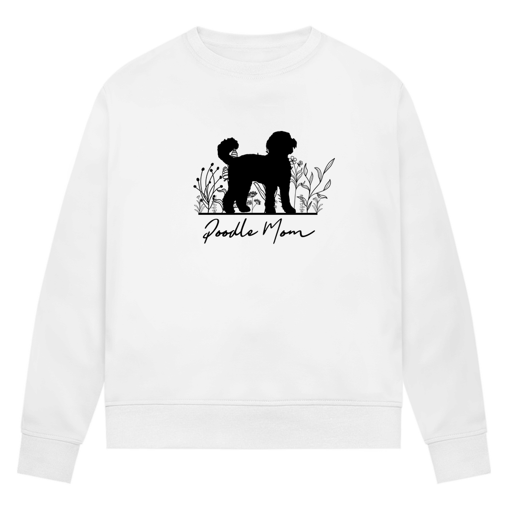 Poodle Mom - Bio-Sweatshirt für Damen