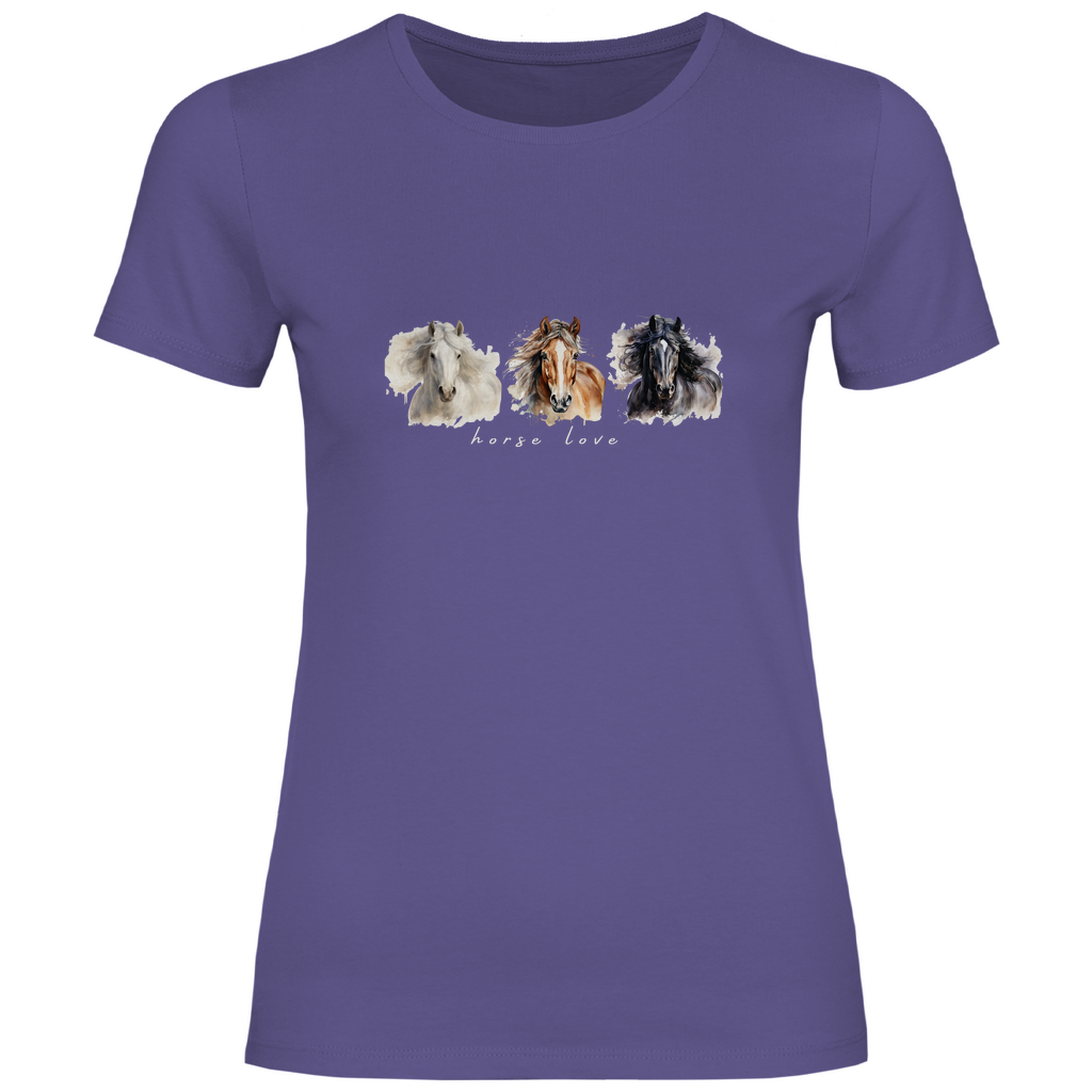 Horse Love - T-Shirt für Damen