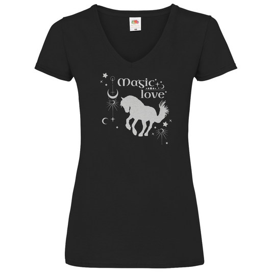 Magic - V-Shirt für Damen