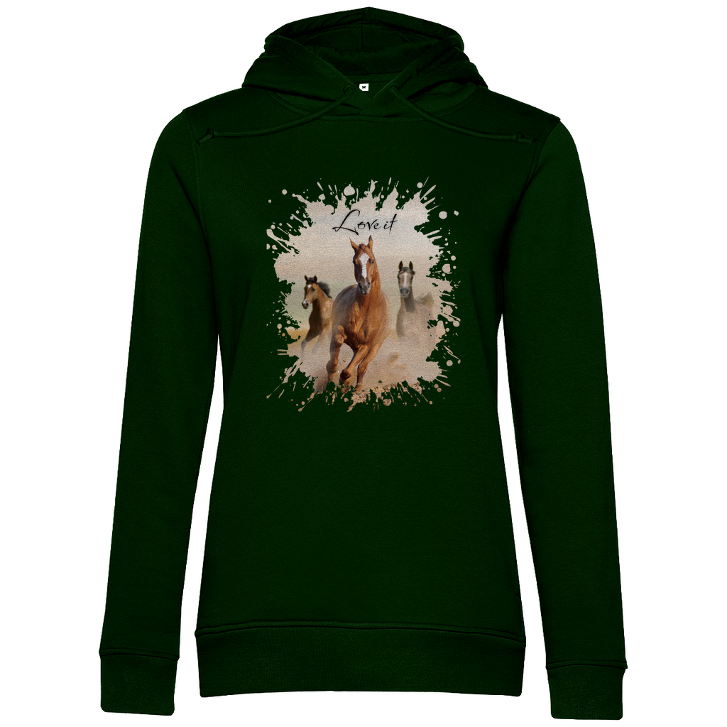 Pferdepower - Bio-Hoodie für Damen