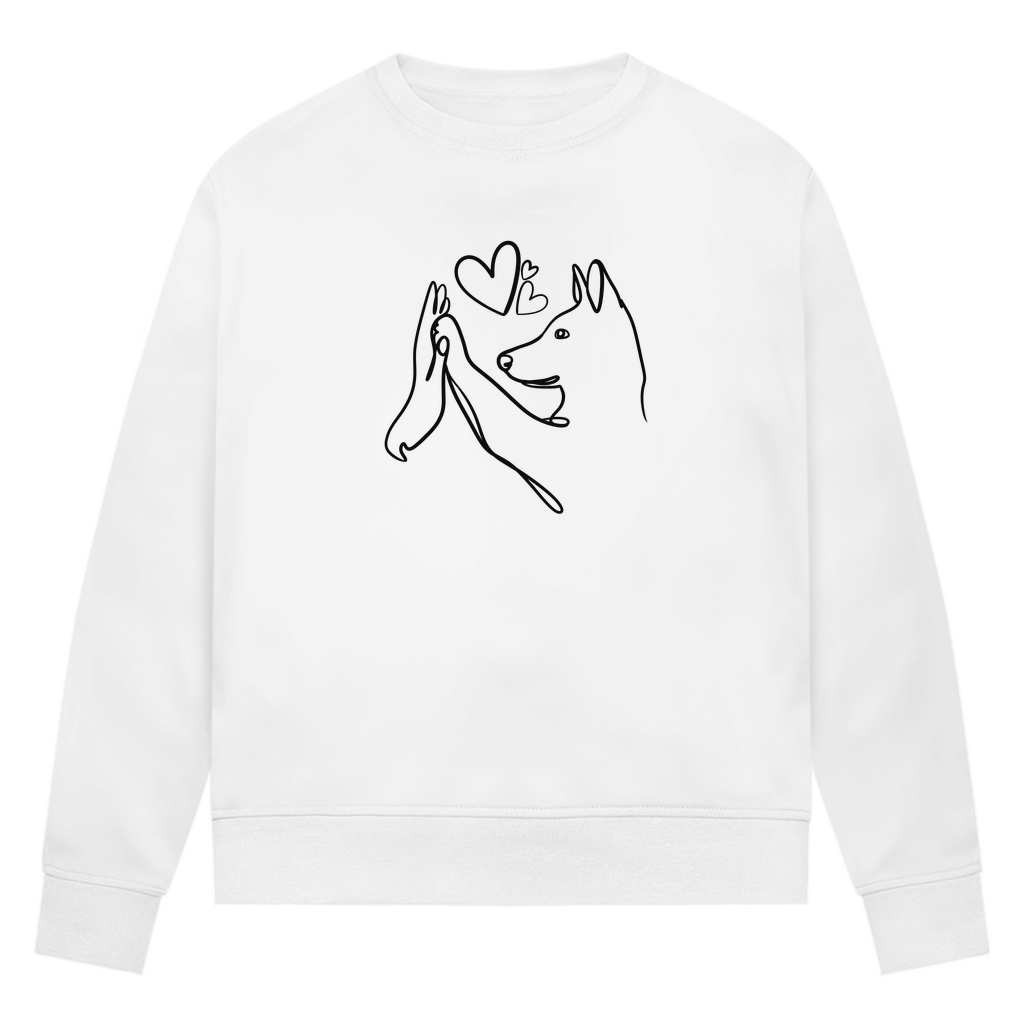 Wahre Liebe Stehohren - Bio-Sweatshirt für Damen