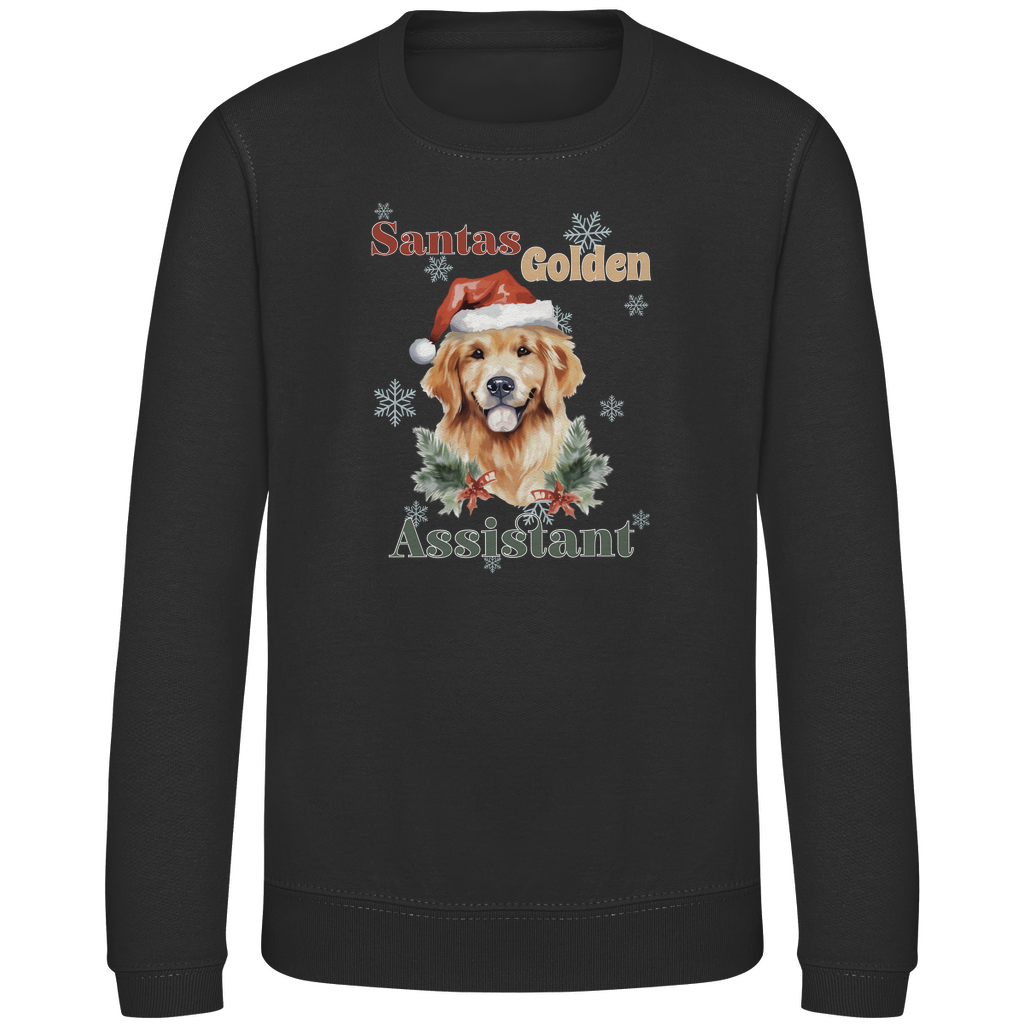 Santas Golden Assistant - Sweatshirt für Kinder