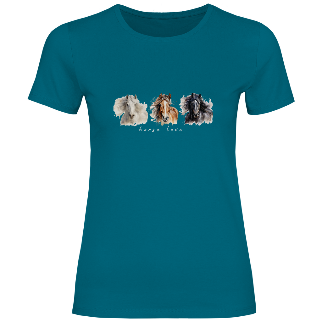 Horse Love - T-Shirt für Damen