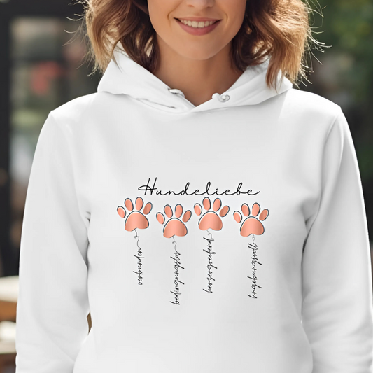 Hundeliebe - Bio-Hoodie für Damen