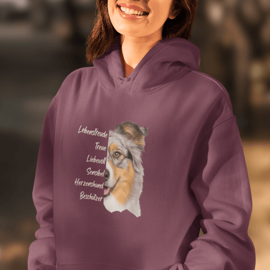 Australian Shepherd - Bio-Hoodie für Damen