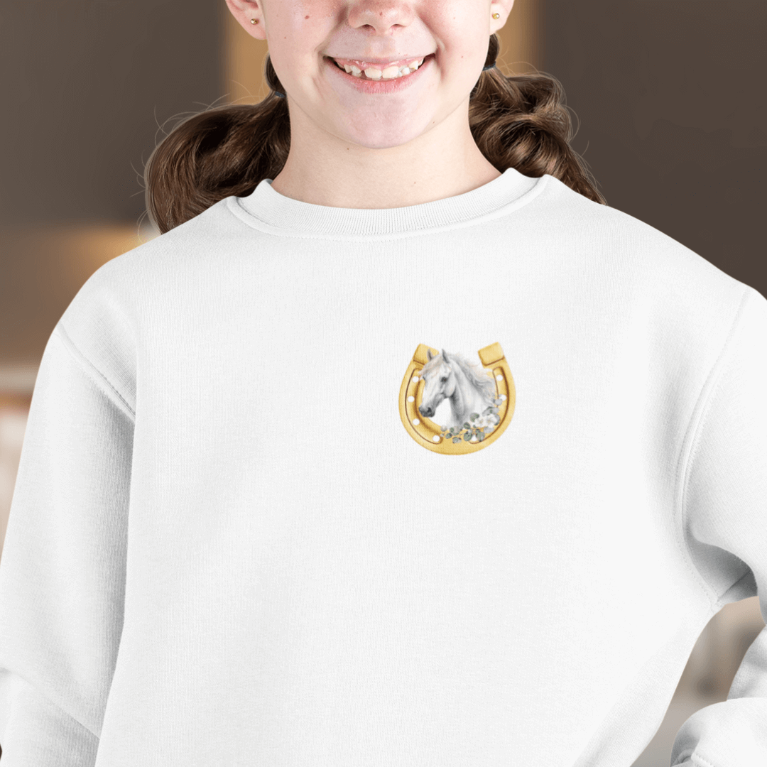 Sweatshirt für Kinder mit Pferd
