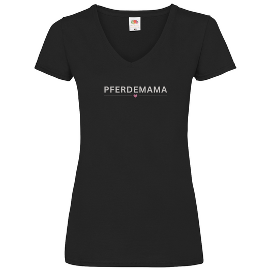 Pferdemama - V-Shirt für Damen