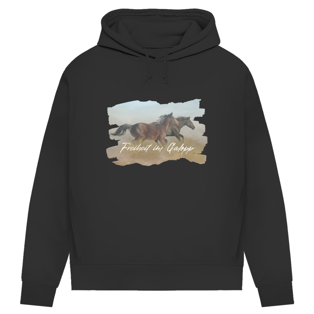 Freiheit im Galopp - Bio-Hoodie für Damen