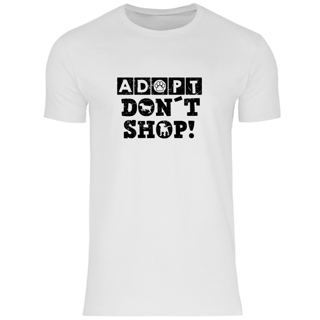 Adopt Don't Shop - T-Shirt für Herren