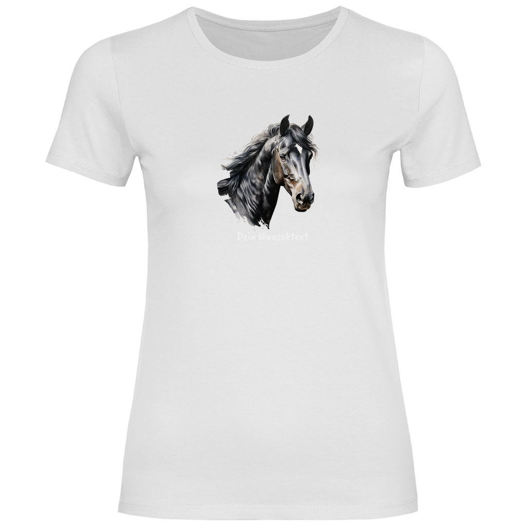 Seelenpferd - T-Shirt für Damen- Dein Wunschtext
