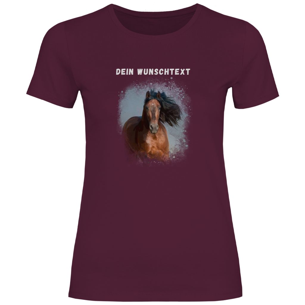 Dein Foto & Dein Wunschtext - T-Shirt für Damen