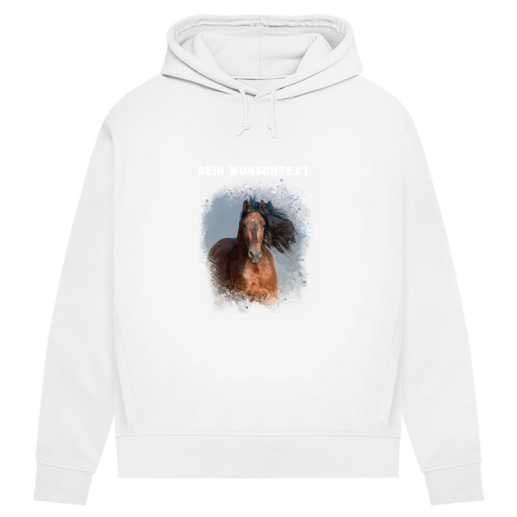 Dein Foto & Dein Text - Bio-Hoodie für Damen