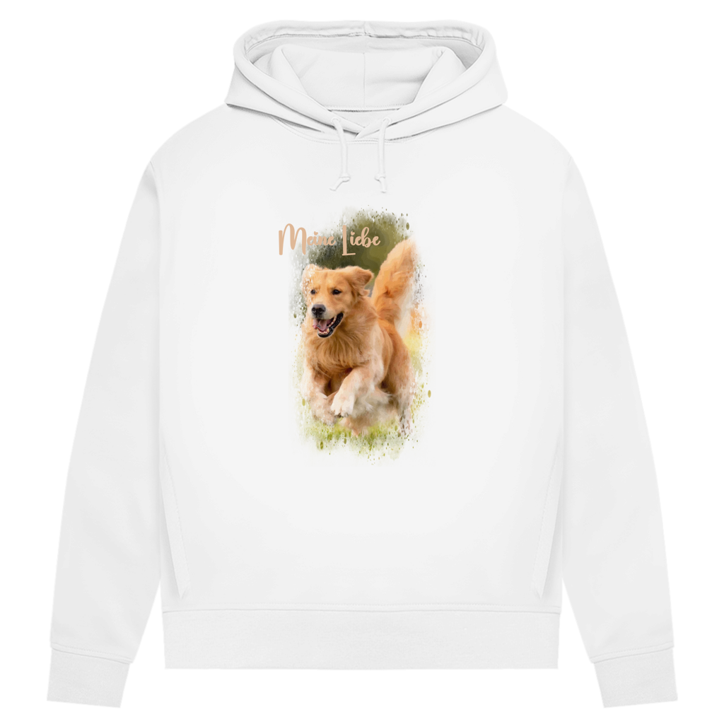 Dein Foto & Dein Text - Bio-Hoodie für Damen