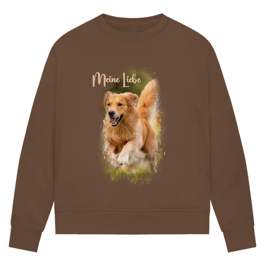 Dein Foto & Dein Text - Bio-Sweatshirt für Damen