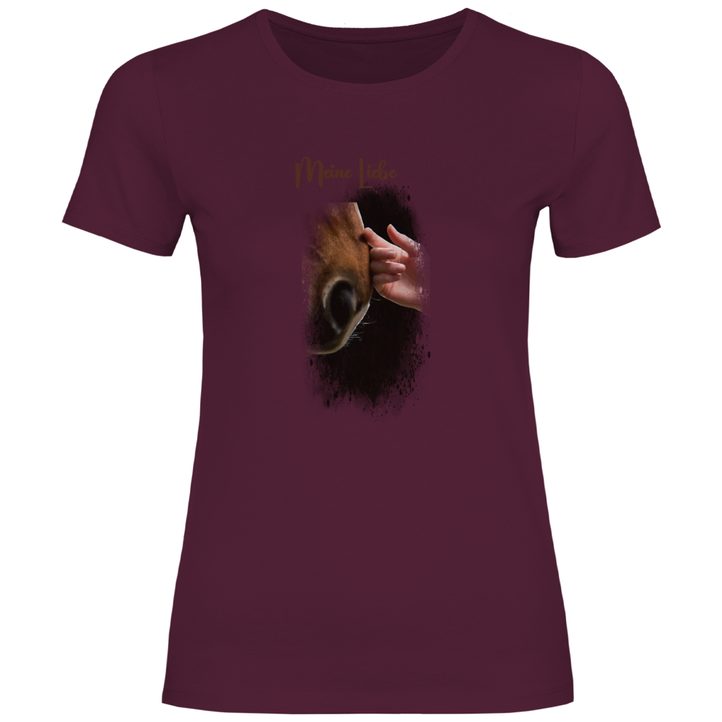 Personalisiertes Damen T-Shirt mit deinem Pferdefoto