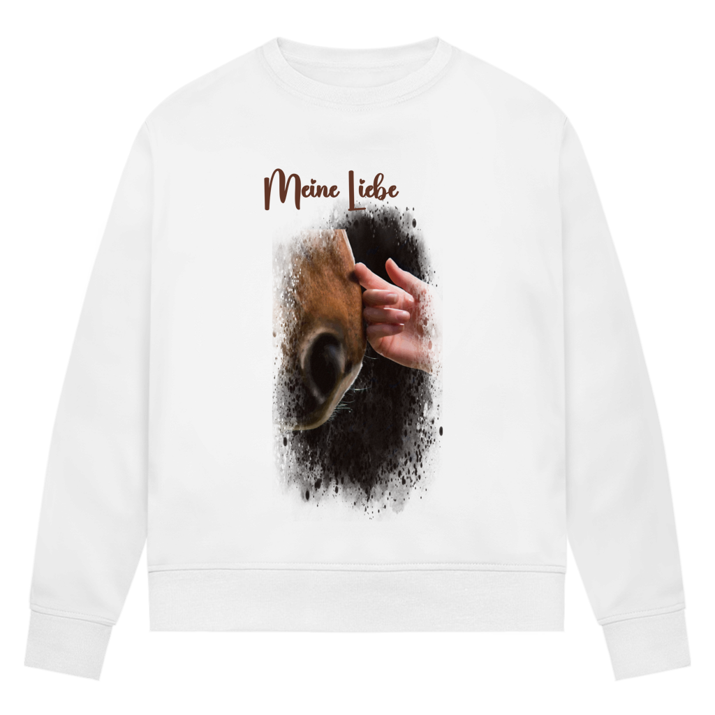 Dein Foto & Dein Text - Bio-Sweatshirt für Damen