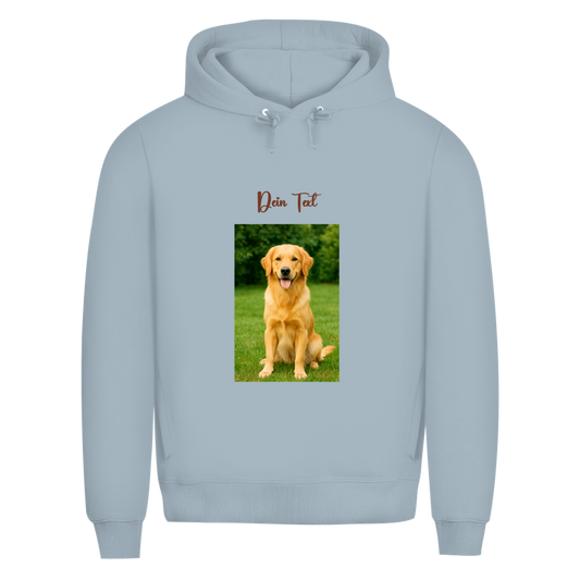 Personalisierter Hoodie mit Foto & Wunschtext – für Herren