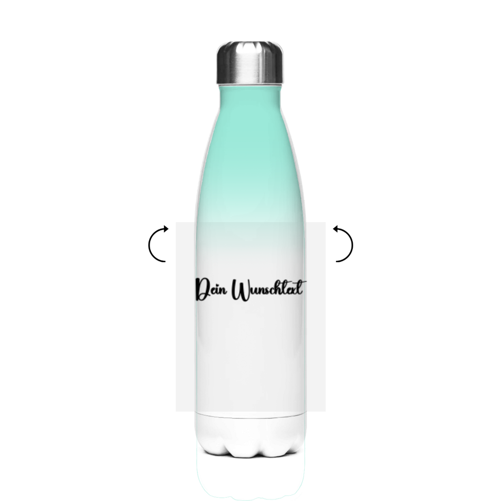 Edelstahl-Thermoflasche Dein Text
