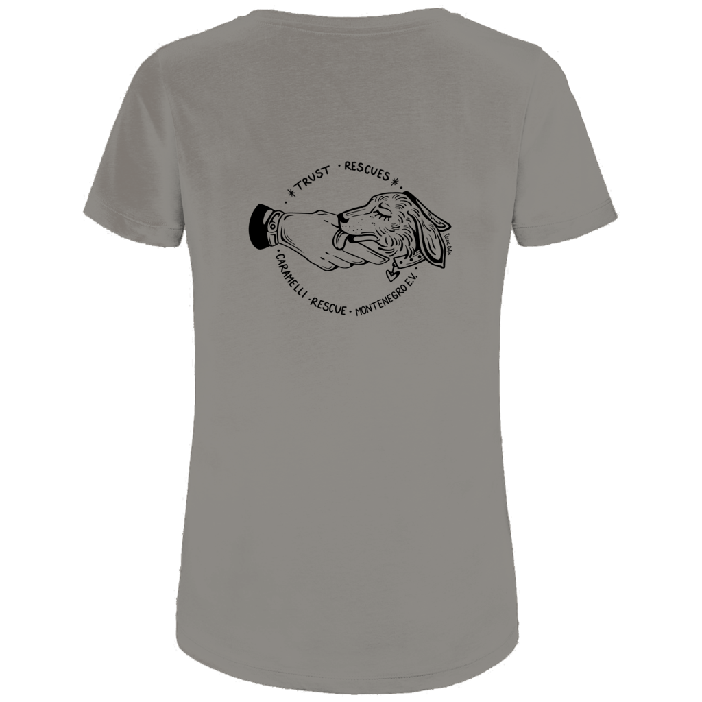 Trust Rescues - T-Shirt für Damen | Caramelli | Beidseitig