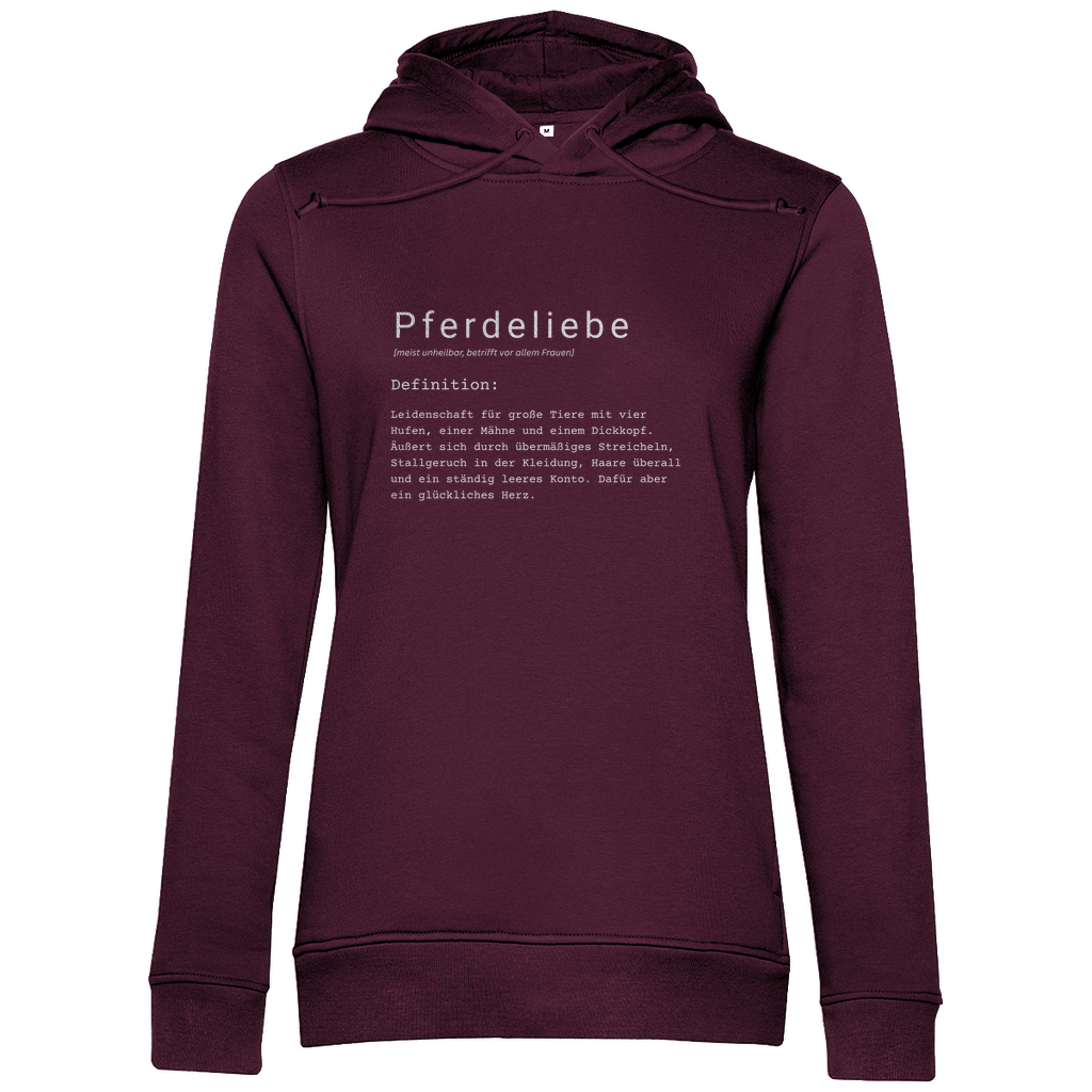 Pferdeliebe - Bio-Hoodie für Damen