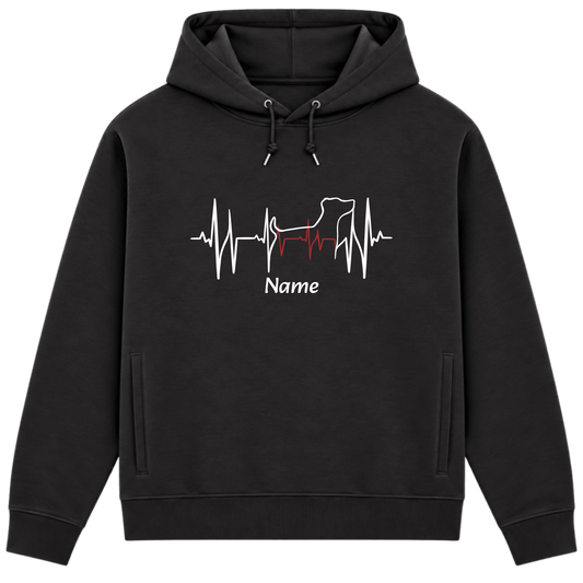 Lebenslinie - Bio-Hoodie für Herren | Personalisiert