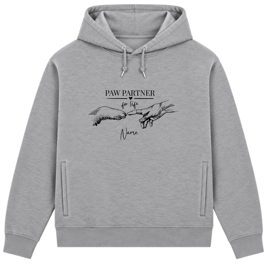 Paw Partner - Bio-Hoodie für Herren-Dein Wunschtext