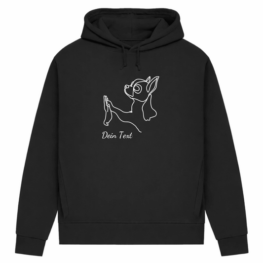Chihuahua Team - Bio-Hoodie für Damen-Dein Wunschtext