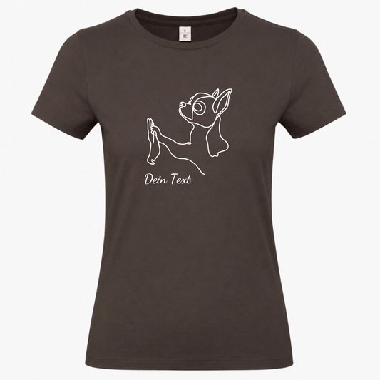Chihuahua Team - T-Shirt für Damen-Dein Wunschtext