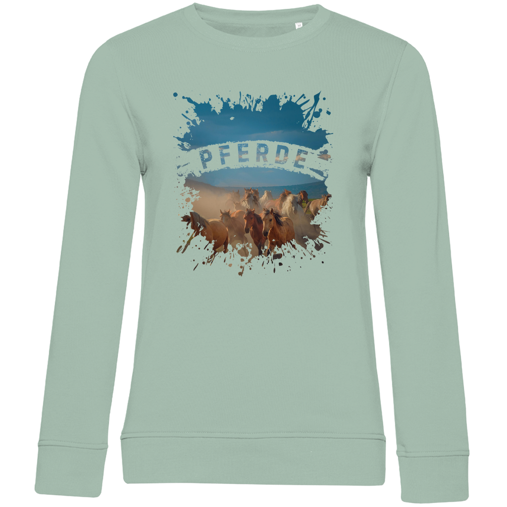 Pferdeliebe - Bio-Sweatshirt für Damen