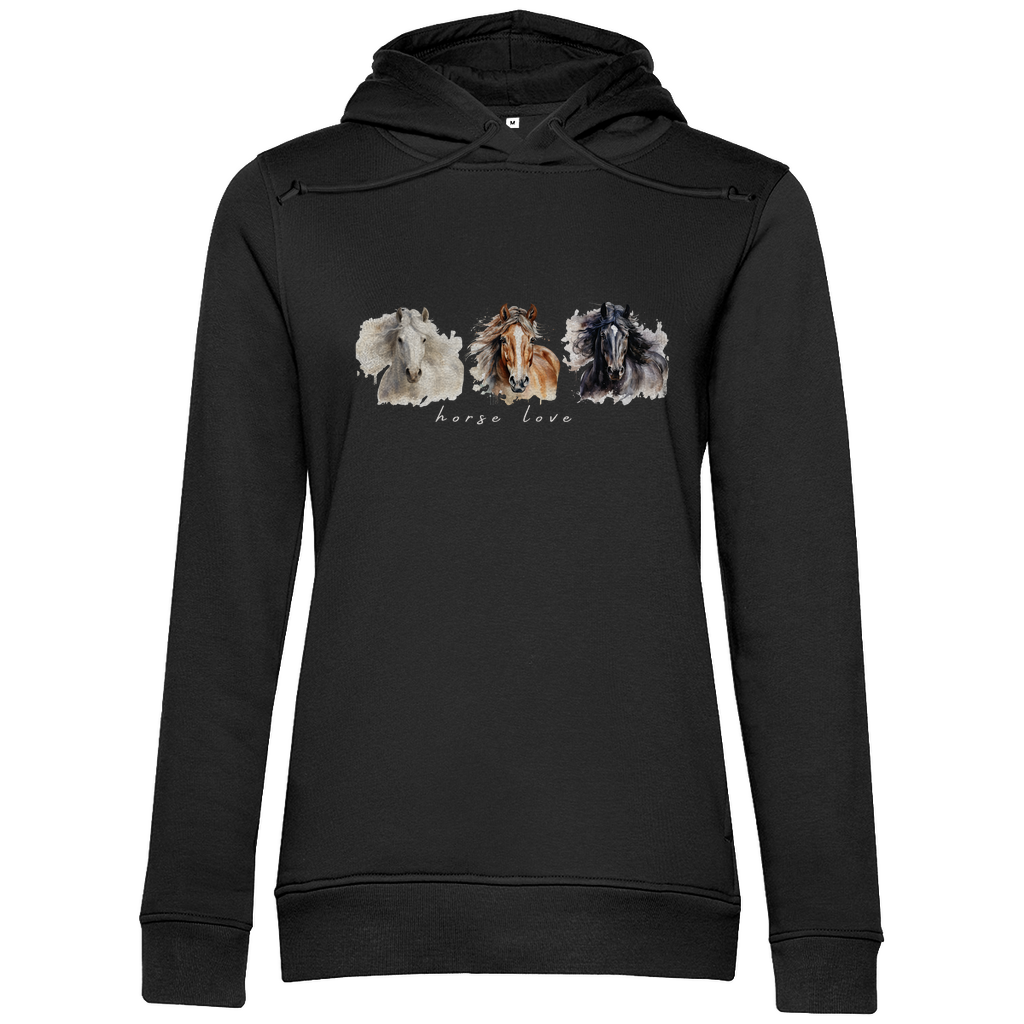Horse Love - Bio-Hoodie für Damen