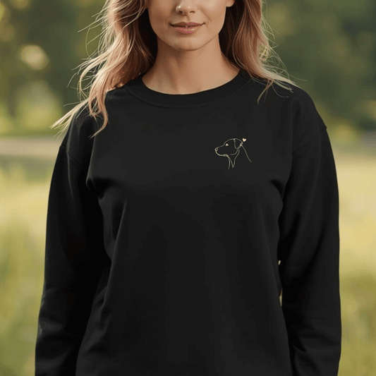 Treues Herz - Bio-Sweatshirt für Damen |Brustmotiv
