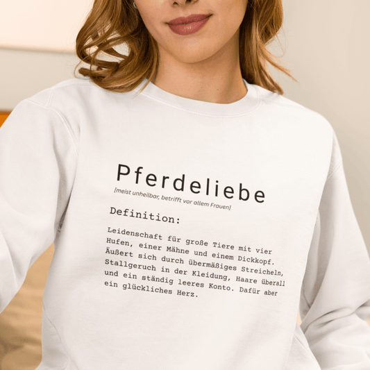 Pferdeliebe - Bio-Sweatshirt für Damen