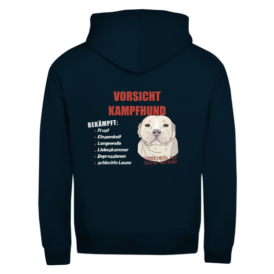 Lieblingshund- Zipper-Hoodie Unisex | Rückendruck