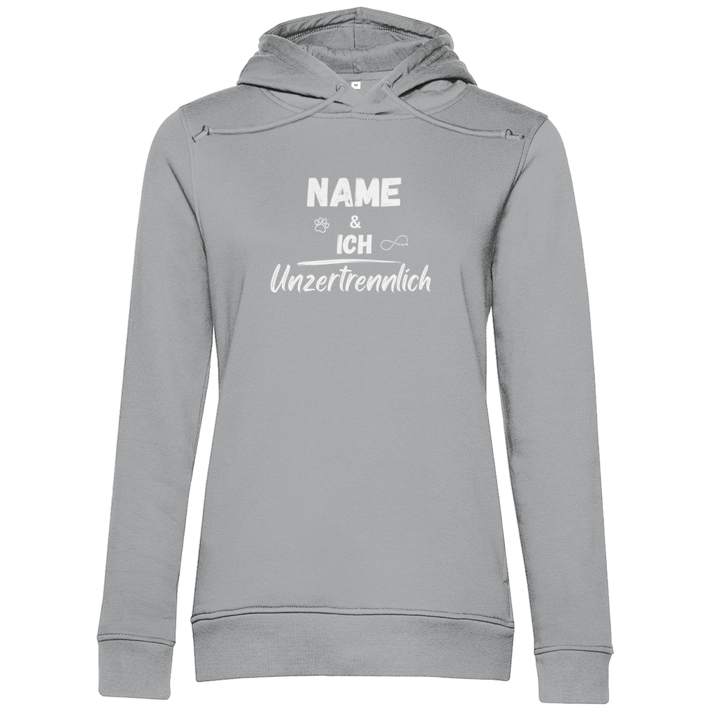 Unzertrennlich - Bio-Hoodie für Damen-Dein Wunschtext