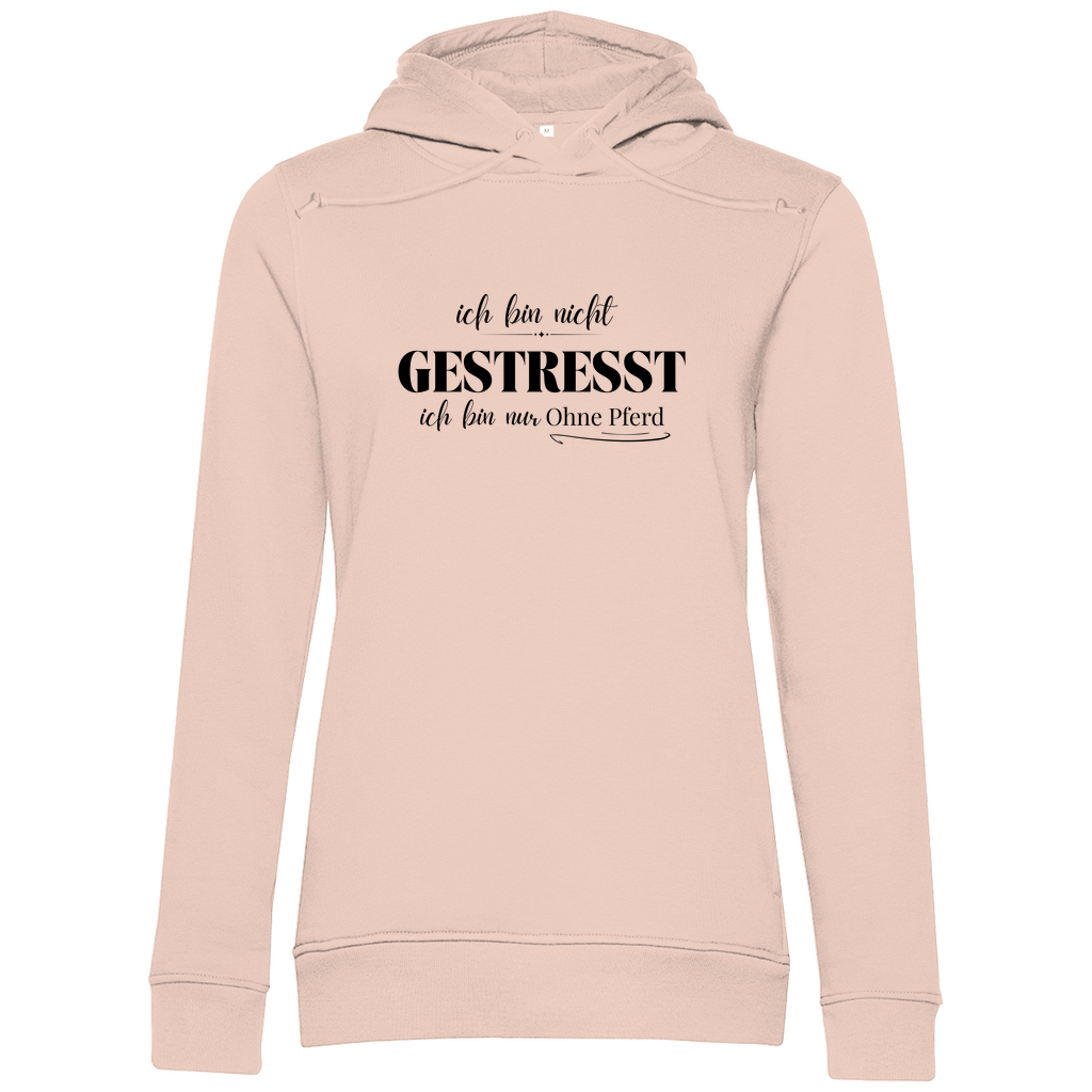 Ohne Pferd - Bio-Hoodie für Damen