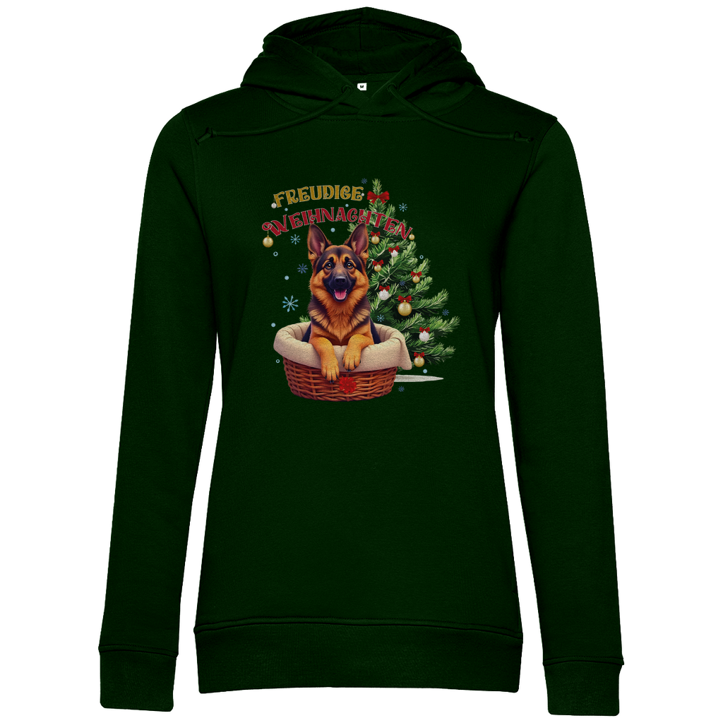 Freudige Weihnachten- Bio-Hoodie für Damen-Weihnachten