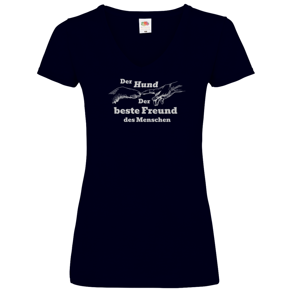Feeling Dog - V-Shirt für Damen