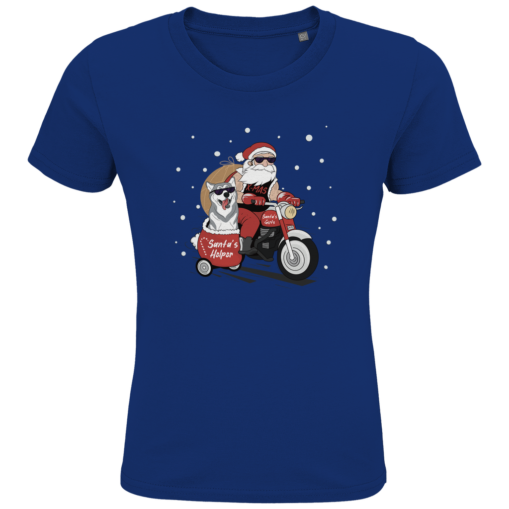 Biker Santa - Bio T-Shirt für Kinder