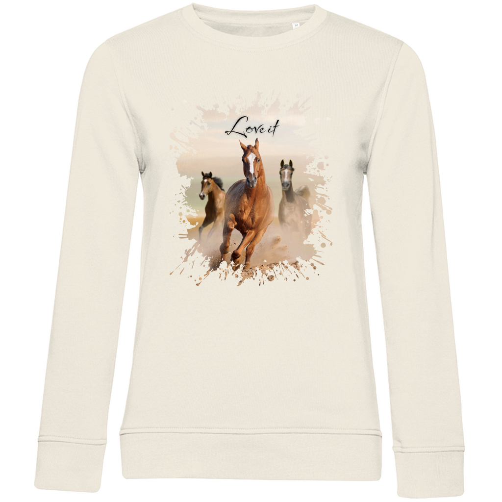 Pferdepower - Bio-Sweatshirt für Damen