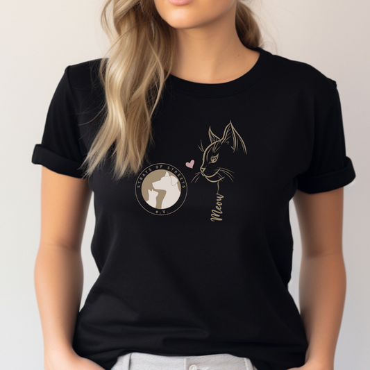 Meow - T-Shirt für Damen | Strays of Streets