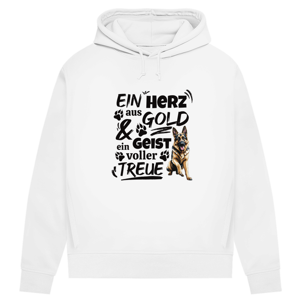 Herz aus Gold - Bio-Hoodie für Damen