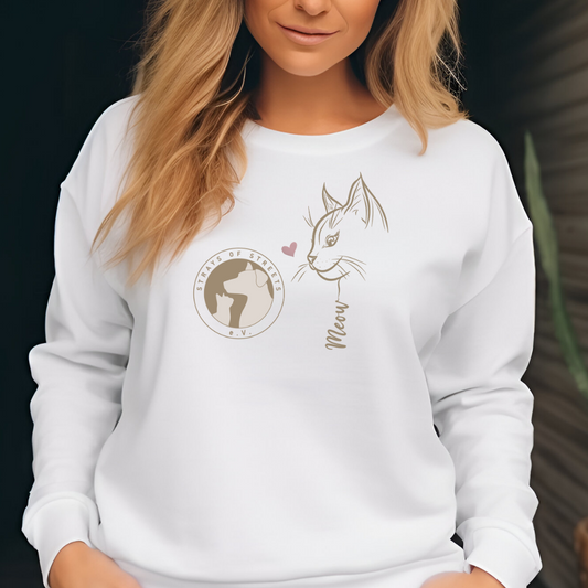 Meow - Sweatshirt für Damen | Strays of Streets