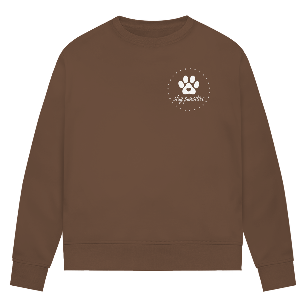 Stay Pawsitive - Bio-Sweatshirt für Damen